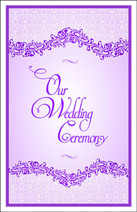 Wedding Program Cover Template 4D - Graphic 7